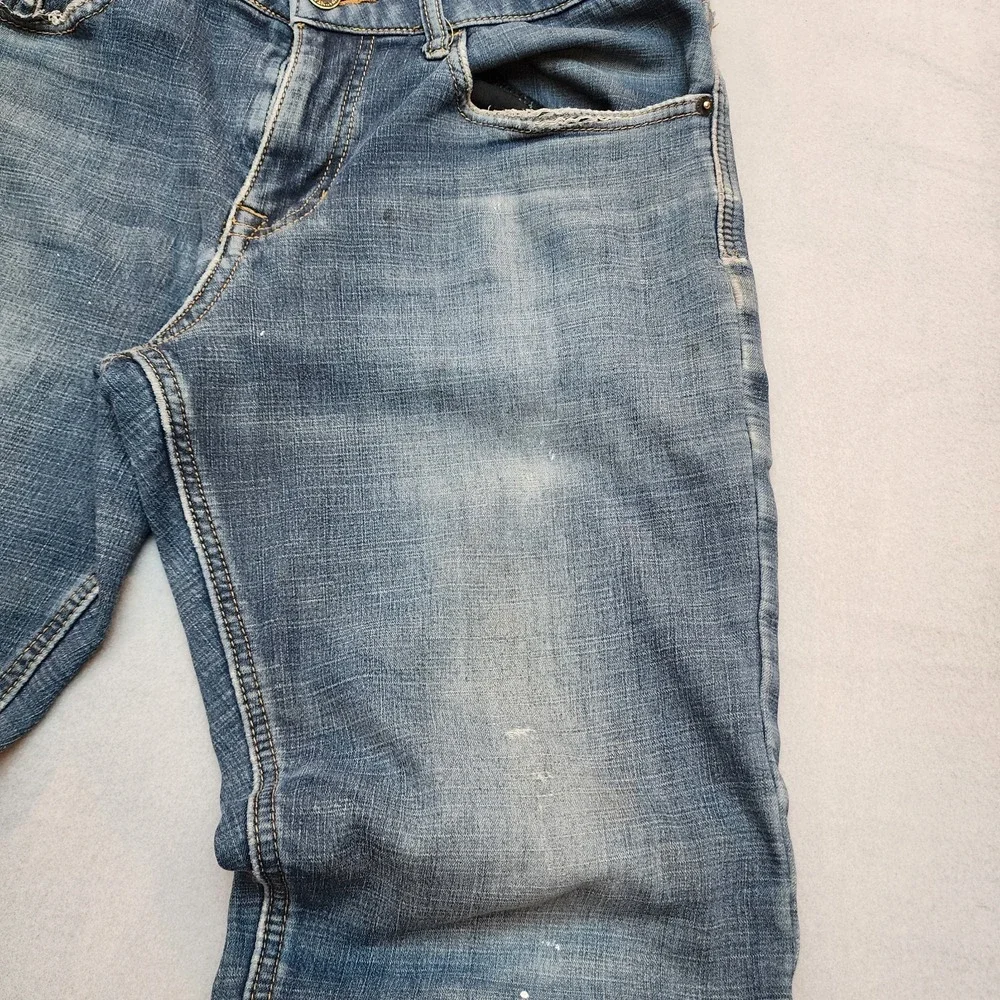Weatherproof Vintage Fleece Lined Jeans Men's 32x32 Regular Fit Distressed Blue